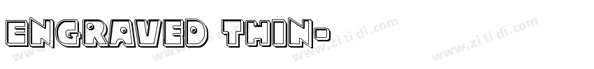 Engraved Thin字体转换